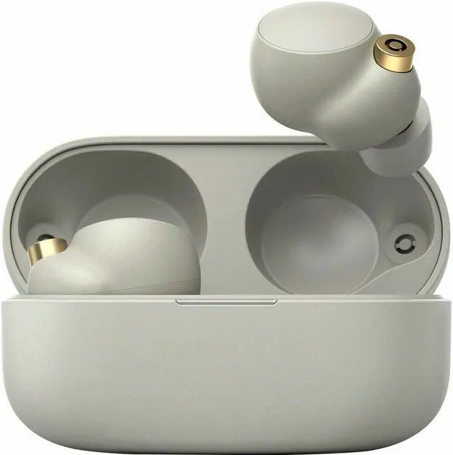 Alt view image 20 of 20 - Sony WF-1000XM4-SILVER Truly Wireless Noise Canceling In-Ear Earbuds (2021)