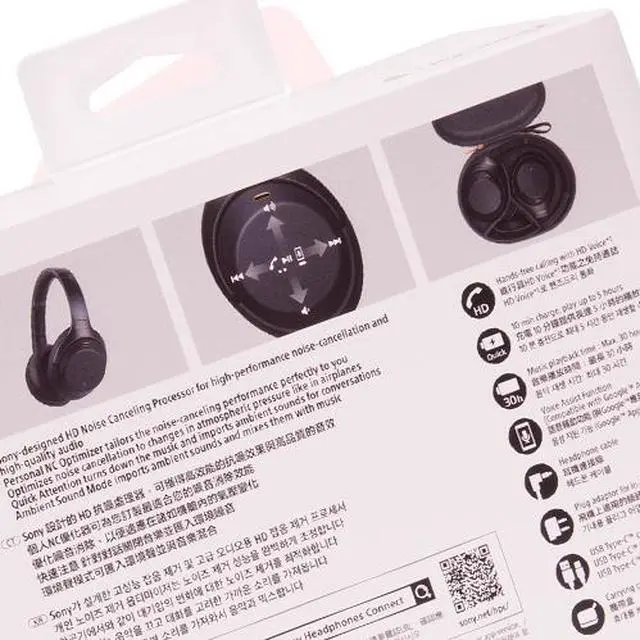 Alt view image 8 of 20 - Sony WH-1000XM4 Wireless Industry Leading Noise Canceling Overhead Headphones with Mic for Phone-Call and Alexa Voice Control, Blue