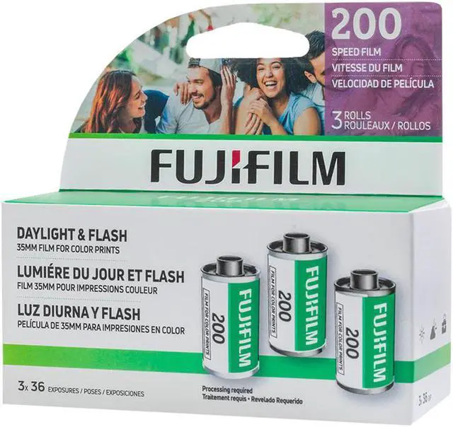 Alt view image 4 of 10 - Fujifilm Fujicolor 200 Color Negative Film 35mm 36 exposure 3-Pack #600018966