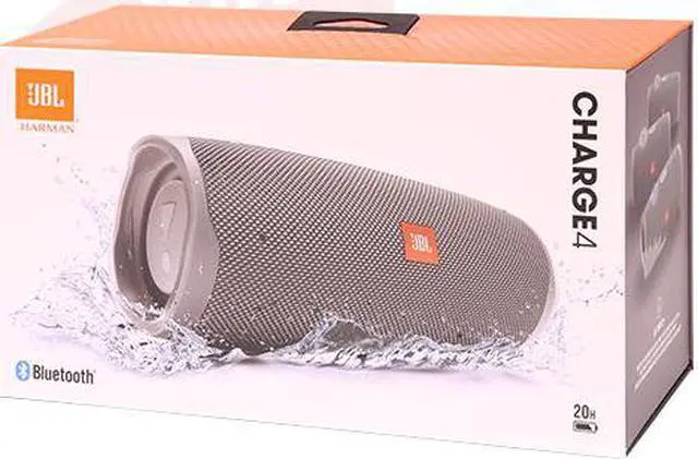Alt view image 2 of 6 - JBL Charge 4 Wireless Portable Bluetooth Waterproof Stereo Speaker Gray