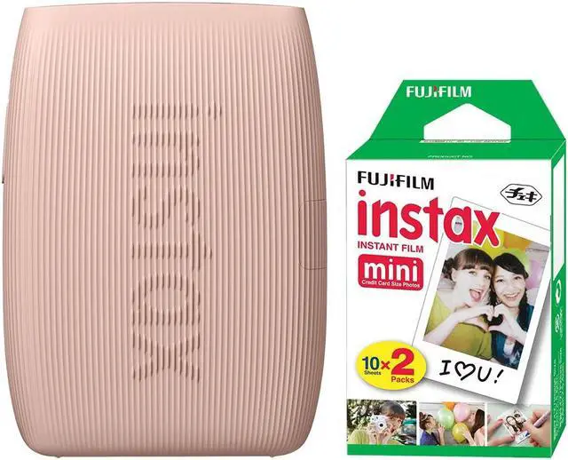 Main image of FUJIFILM INSTAX MINI LINK 3 Smartphone Printer Rose Pink + 20 Film Sheets