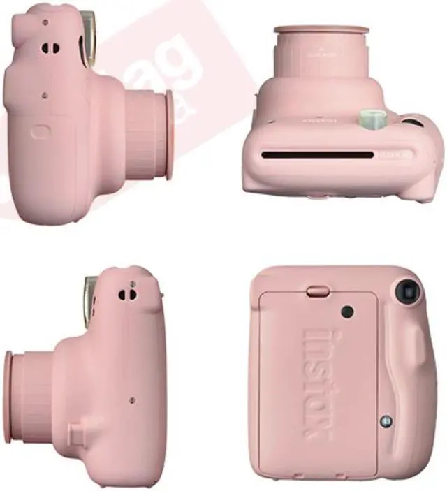 Alt view image 3 of 6 - Fujifilm Instax Mini 11 Instant Film Camera Blush Pink + 40 Film Accessory Kit