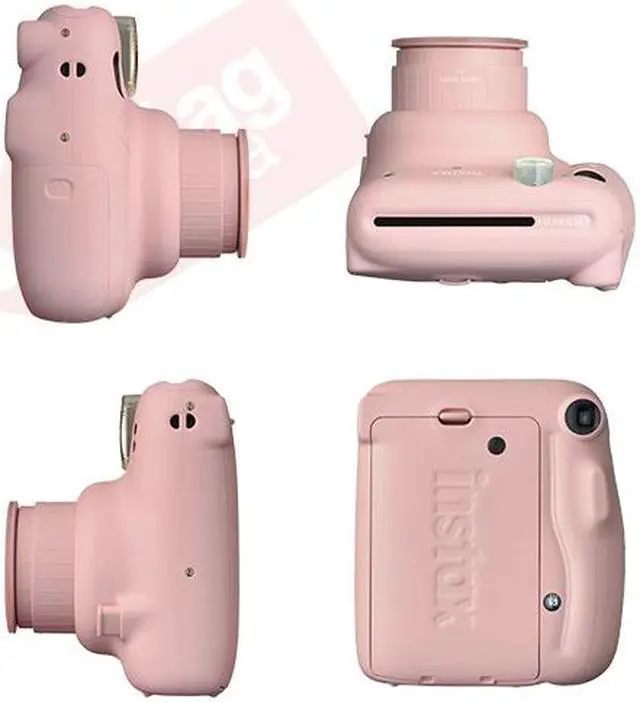 Alt view image 3 of 6 - Fujifilm Instax Mini 11 Instant Film Camera Blush Pink + 40 Film Deluxe Bundle