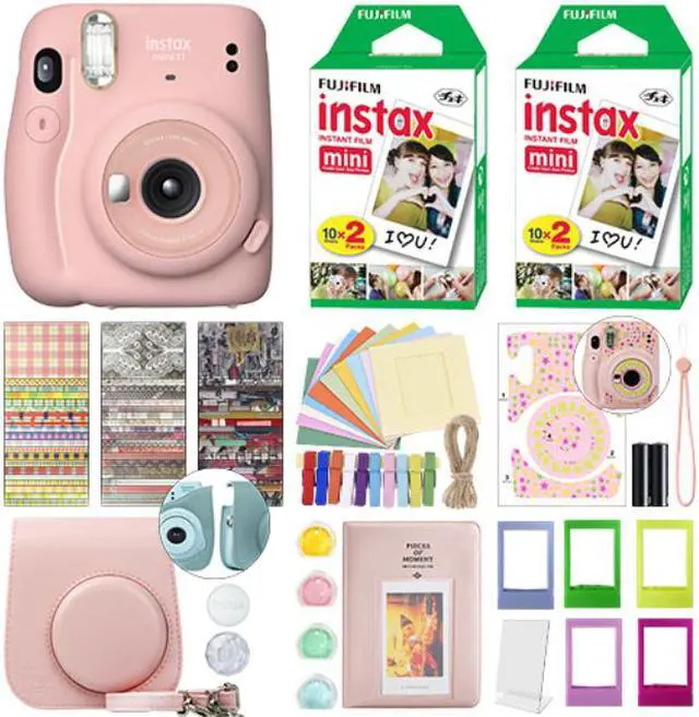 Main image of Fujifilm Instax Mini 11 Instant Film Camera Blush Pink + 40 Film Deluxe Bundle