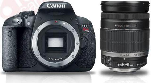Canon EOS Rebel T5i 700D Digital SLR Camera with 18-200mm EF-S IS Lens 
