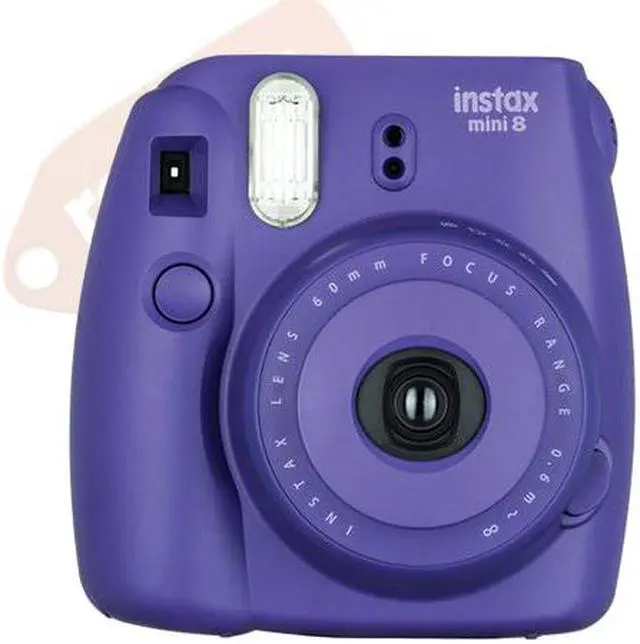 Alt view image 8 of 13 - Fujifilm Instax Mini 8 Instant Film Camera (Grape)