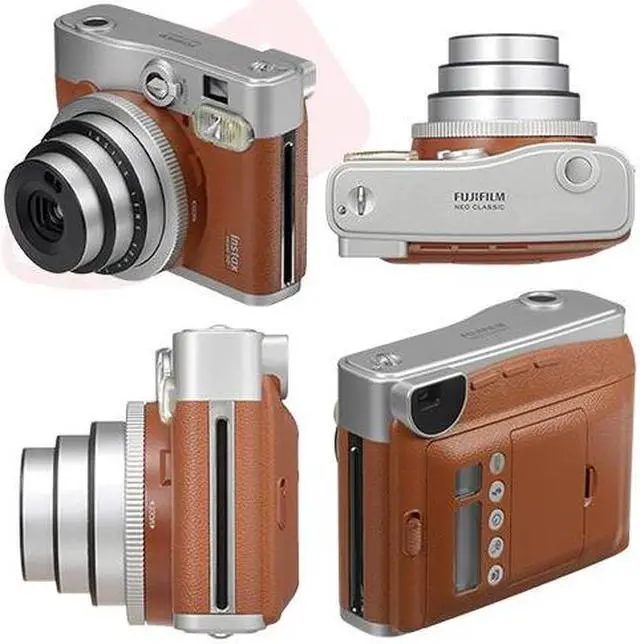 Alt view image 4 of 6 - Fujifilm INSTAX Mini 90 Neo Classic Fuji Instant Camera Brown + 40 Film Bundle