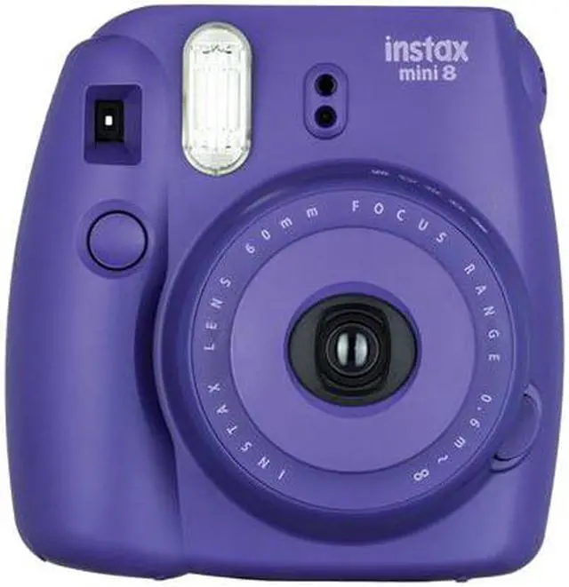 Alt view image 7 of 13 - Fujifilm Instax Mini 8 Instant Film Camera (Grape)
