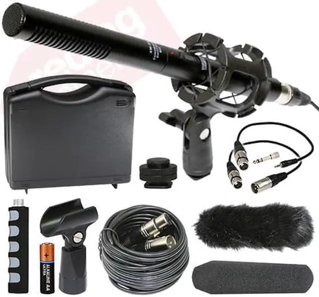 Alt view image 17 of 20 - Vidpro XM-55 - 13-Piece - 11" Condenser Shotgun Microphone Kit