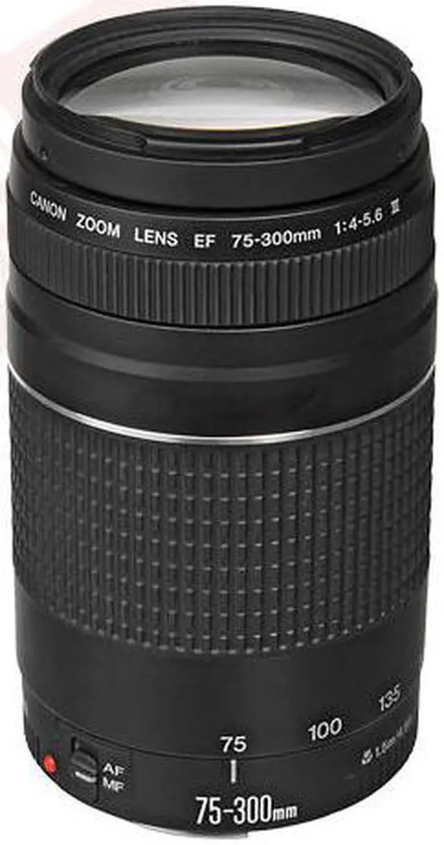 Alt view image 2 of 5 - Canon EF 75-300mm f/4-5.6 III Lens + Soft Lens hood + Filter Kit + Accessory kit