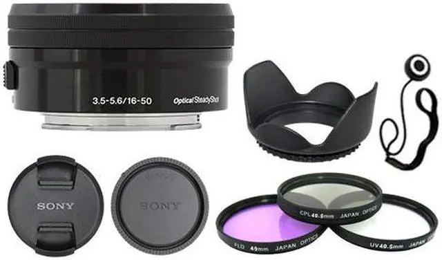 Main image of Sony E PZ 16-50mm f/3.5-5.6 OSS Lens Black + Deluxe Accessory Kit