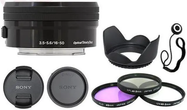 Alt view image 2 of 5 - Sony E PZ 16-50mm f/3.5-5.6 OSS Lens Black + Deluxe Accessory Kit
