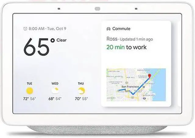 Alt view image 2 of 20 - Google Home Hub with Google Assistant Chalk