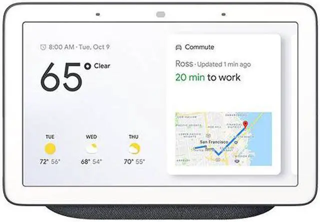 Alt view image 7 of 20 - Google Nest Hub Smart Display with Google Assistant - Charcoal