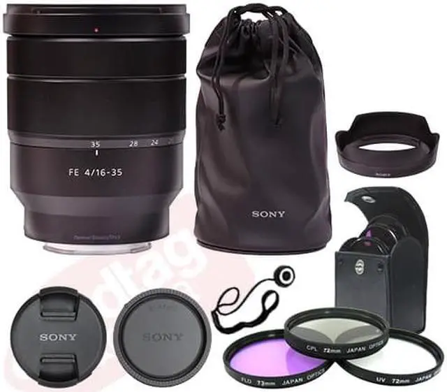 Alt view image 2 of 7 - Sony Vario-Tessar T* FE 16-35mm f/4 ZA OSS Lens SEL1635Z + Deluxe Accessory Kit
