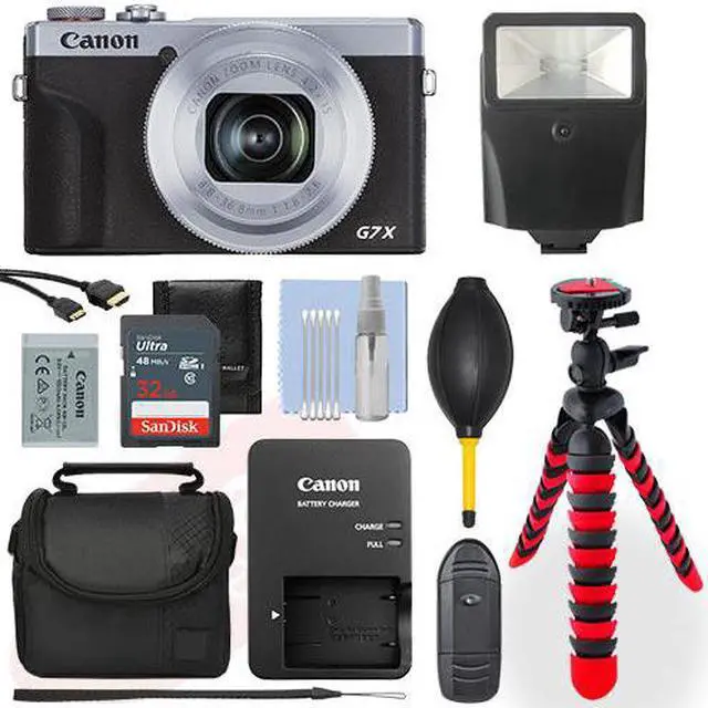 Alt view image 2 of 7 - Canon PowerShot G7X Mark III Digital Camera Silver+ 32GB Deluxe Accessory Packag