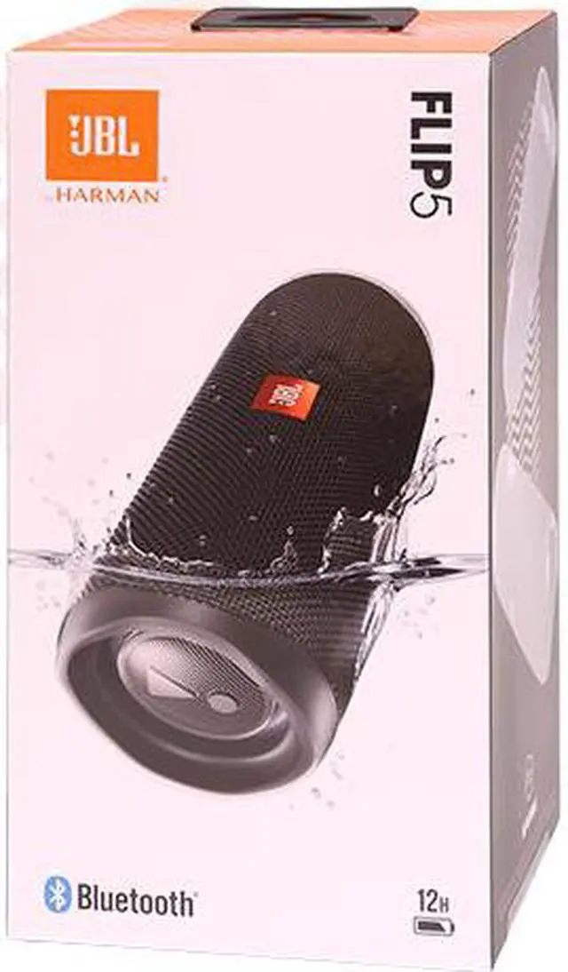 Alt view image 8 of 20 - JBL Flip 5 Portable Waterproof Bluetooth Speaker (Black)