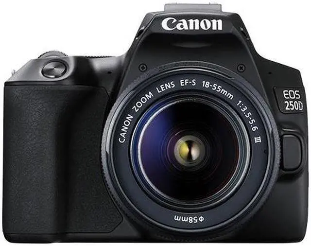 Alt view image 6 of 12 - Canon EOS 250D / SL3 with EF-S 18-55mm f/3.5-5.6 III Lens (Black)