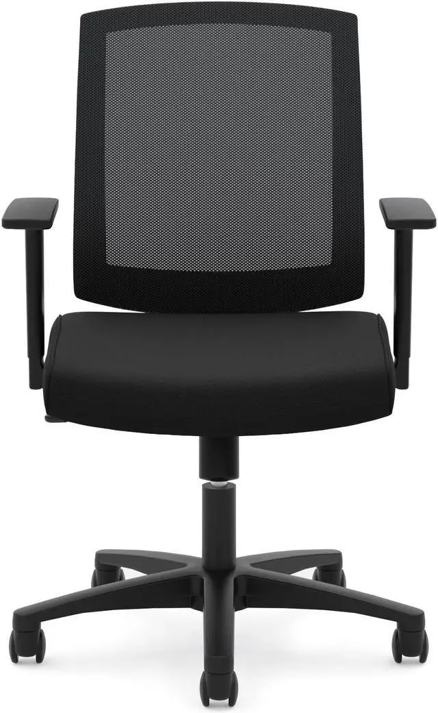 Main image of Basyx VL511 Mesh Mid-Back Task Chair with Arms Black VL511LH10