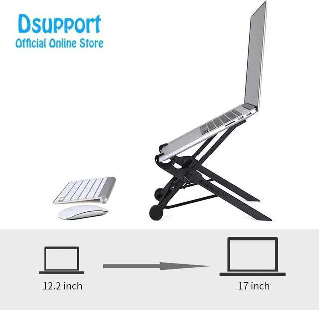 Alt view image 3 of 6 - NEXSTAND K2 laptop stand folding portable adjustable laptop lapdesk office lapdesk ergonomic notebook stand