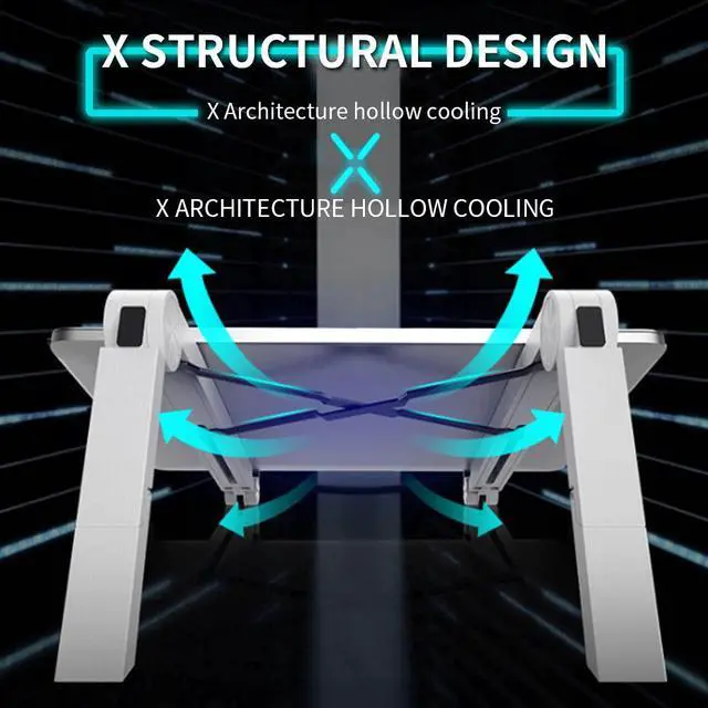 Alt view image 3 of 6 - TISHRIC T6 Laptop Stand/Racks/Base/Holder Adjustable Foldable Laptop Stand Aluminium Notebook Stand Support Laptop Accessories