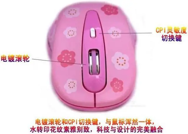 Alt view image 6 of 6 - Wireless Hello Kitty Mouse 2.4G Soft 1200DPI Optical Mice For PC Computer Desktop Gamer BGift