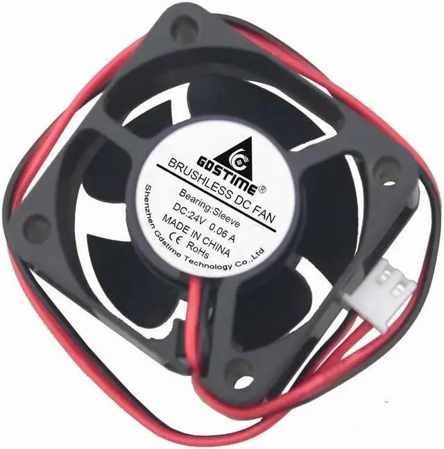 Alt view image 5 of 5 - 5 Pieces DC 24V 4cm 40x40x20mm 4020 CPU Cooler Brushless Cooling Fan 40mm x 20mm