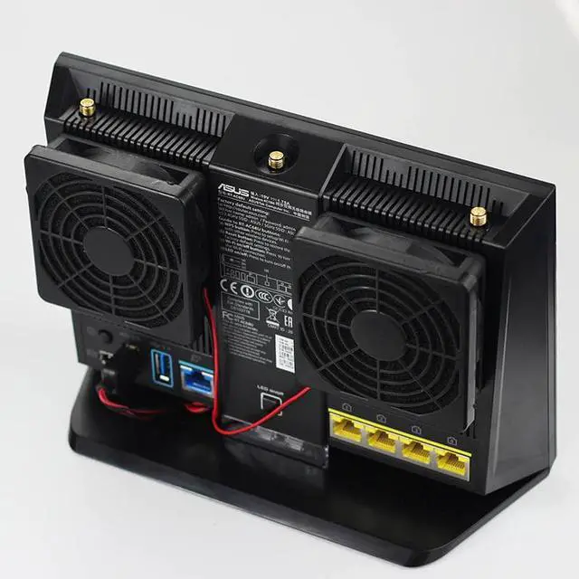 Alt view image 3 of 3 - 70mm DC 5V Cooling Fan Heat Radiator USB Power Ultra Silent Dissipate Temperature Control For RT AC68U EX6200 AC15 AC68U cooler