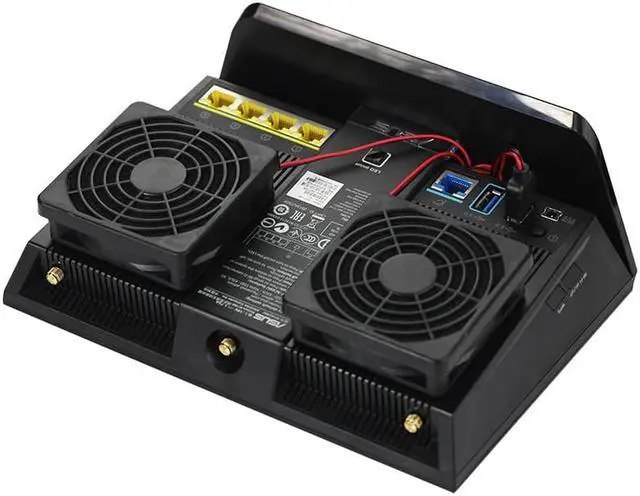 Alt view image 2 of 3 - 70mm DC 5V Cooling Fan Heat Radiator USB Power Ultra Silent Dissipate Temperature Control For RT AC68U EX6200 AC15 AC68U cooler