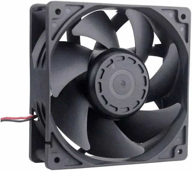 Alt view image 2 of 6 - 1 Piece 245CFM DC 24V 12cm 120x120x38mm Dual Ball Cooling Fan 120mm x 38mm CPU PC Case Cooler 12038B 0.6A High Pressure