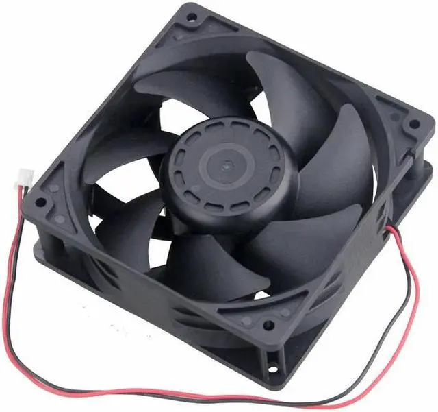 Alt view image 4 of 6 - 1 Piece 245CFM DC 24V 12cm 120x120x38mm Dual Ball Cooling Fan 120mm x 38mm CPU PC Case Cooler 12038B 0.6A High Pressure