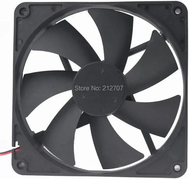 Alt view image 3 of 6 - 140mm 24V 2Pin 140x140x25mm 14025 Ball Bearing Brushless DC Cooler Cooling Fan