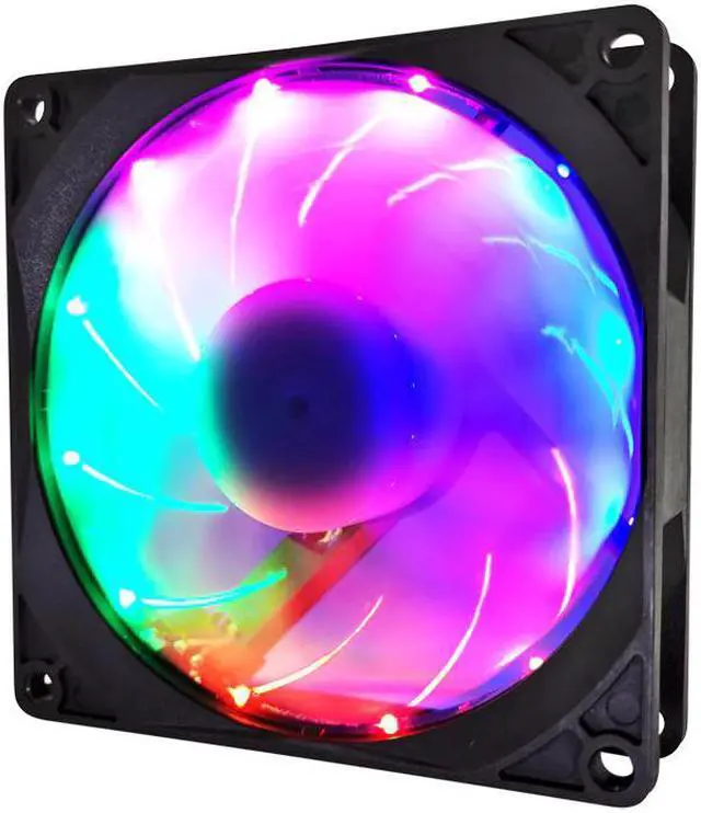 Alt view image 6 of 6 - 90mm 4 Pin PWM Fan 92mm Computer Case Fan Silent 9CM CPU Cooling Fan Quiet PC Cooler Fan RGB Fan DC 12V Adjust Fan Speed