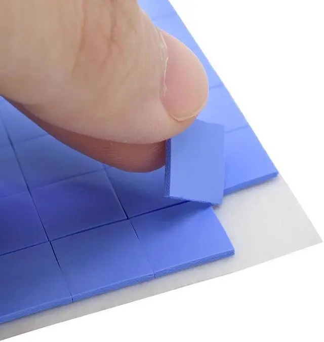 Alt view image 2 of 6 - Silicone Thermal Pad 1mm Adhesive GPU CPU Pc Fan Cooler Heatsink Heat Sink Grease Paste Radiator Cooling Conductive Pads