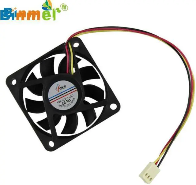 Main image of Binmer CPU Cooling Fan 60mm PC 12v 3 Pin Computer Case Cooler Quiet Molex Connector Easy Installed Top Quality Drop Shopping