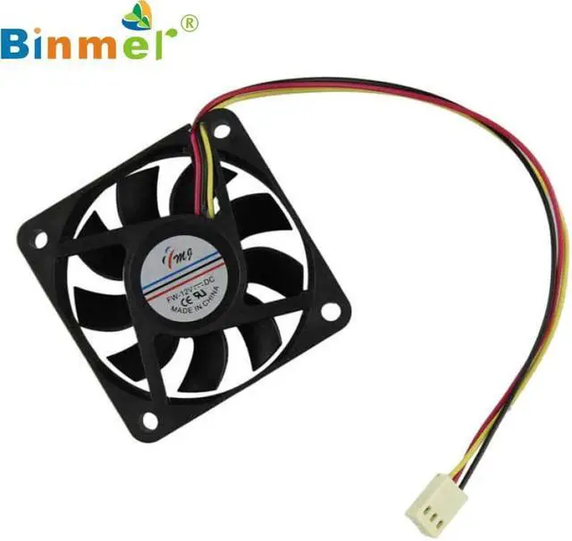 Alt view image 2 of 4 - Binmer CPU Cooling Fan 60mm PC 12v 3 Pin Computer Case Cooler Quiet Molex Connector Easy Installed Top Quality Drop Shopping