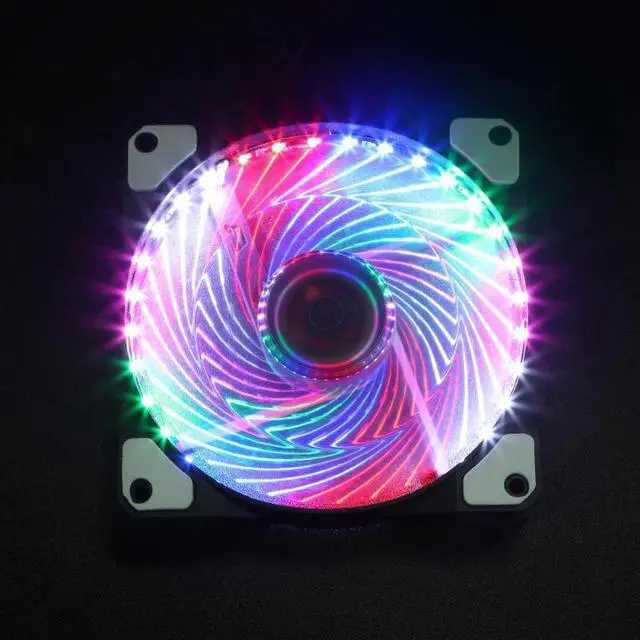 Alt view image 4 of 6 - 33 LED Lights 120mm Silent Computer Case Heatsink Cooler Fan PC Computer Cooling System Accessory