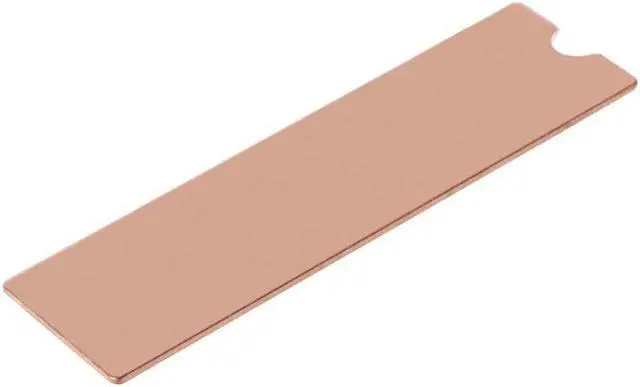 Alt view image 3 of 6 - Cooling Copper Sheet M.2 Heatsink NVME Heat Sink NGFF M.2 2280 Thermal Conductivity Silicone Wafer Cooling Fan Cooler