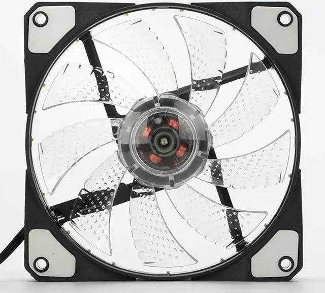 Alt view image 5 of 5 - Fan Heatsink Cooler 120mm PC Computer 16dB Ultra Silent 33 LEDs Case Cooling Anti Vibration Rubber 12CM Fan Laptop Accessories