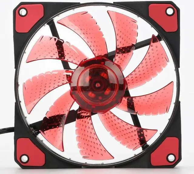 Alt view image 4 of 5 - Fan Heatsink Cooler 120mm PC Computer 16dB Ultra Silent 33 LEDs Case Cooling Anti Vibration Rubber 12CM Fan Laptop Accessories