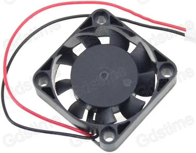 Alt view image 2 of 4 - 5 Pieces 40mm 40x40x10mm 5V 2Pin 9 Blades Small DC Cooling Cooler Fan
