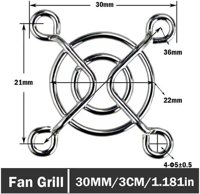 Main image of 10pcs/lot 3CM Metal Steel Net Finger Protector Guard Fan Grill For 30MM PC DC Fans Cooling