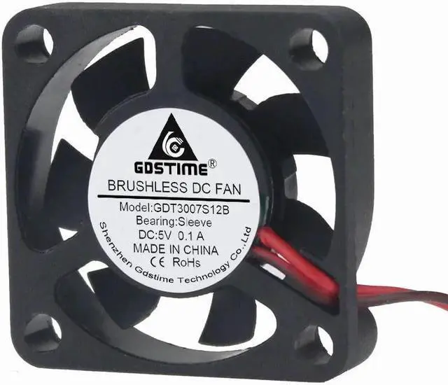 Alt view image 2 of 6 - 1 Piece 3cm 30mm x 7mm DC Brushless Cooling Fan 5V Dupont 2Pin Mini Radiator Cooler 3007 For Raspberry Pi 30x30x7mm