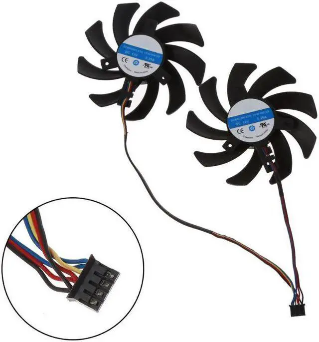 Main image of 2pcs/set New CF9010H12S RX 480/470 VGA GPU Cooler Graphics Fan For XFX R9 390X/390 8G RX480 RX470 Video Card Cooling 4 pin HEAT