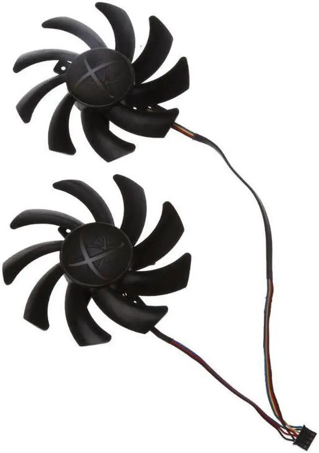 Alt view image 2 of 6 - 2pcs/set New CF9010H12S RX 480/470 VGA GPU Cooler Graphics Fan For XFX R9 390X/390 8G RX480 RX470 Video Card Cooling 4 pin HEAT