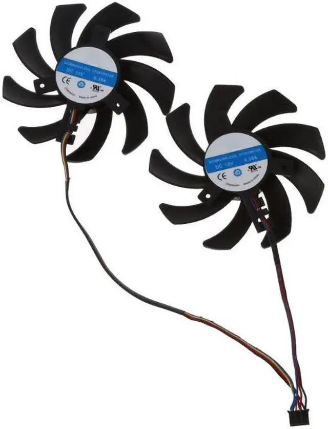 Alt view image 3 of 6 - 2pcs/set New CF9010H12S RX 480/470 VGA GPU Cooler Graphics Fan For XFX R9 390X/390 8G RX480 RX470 Video Card Cooling 4 pin HEAT