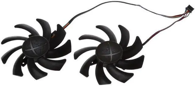 Alt view image 6 of 6 - 2pcs/set New CF9010H12S RX 480/470 VGA GPU Cooler Graphics Fan For XFX R9 390X/390 8G RX480 RX470 Video Card Cooling 4 pin HEAT