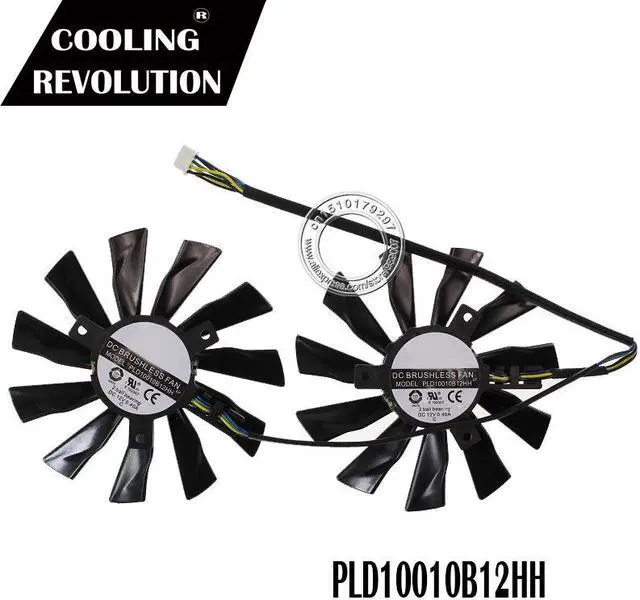 Alt view image 2 of 2 - 95mm Cooler Fan For MSI GTX780Ti/780/760/750Ti R9 290X/290/280X/280/270X GAMING PLD10010S12HH Cooling Fan