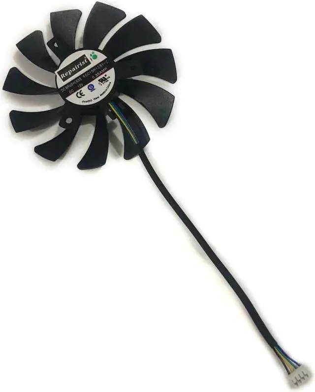 Alt view image 3 of 5 - R9nano GPU Cooling Fan VGA Card Cooler For sappire zotac his Radeon R9 Nano Graphics Card Cooling System As Replacement