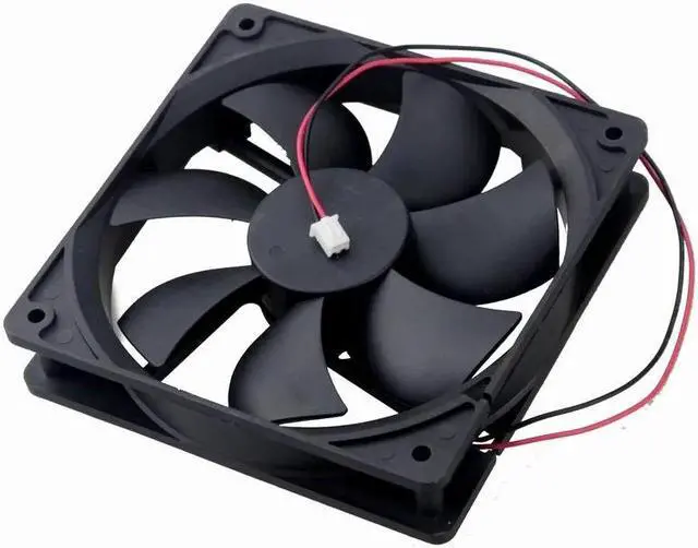 Alt view image 4 of 6 - 1 Pcs DC 5V 120x120x25mm 120mm 0.5A High Speed PC Brushless Cooling Fan 12025S 12cm 2Pin CPU Case Cooler